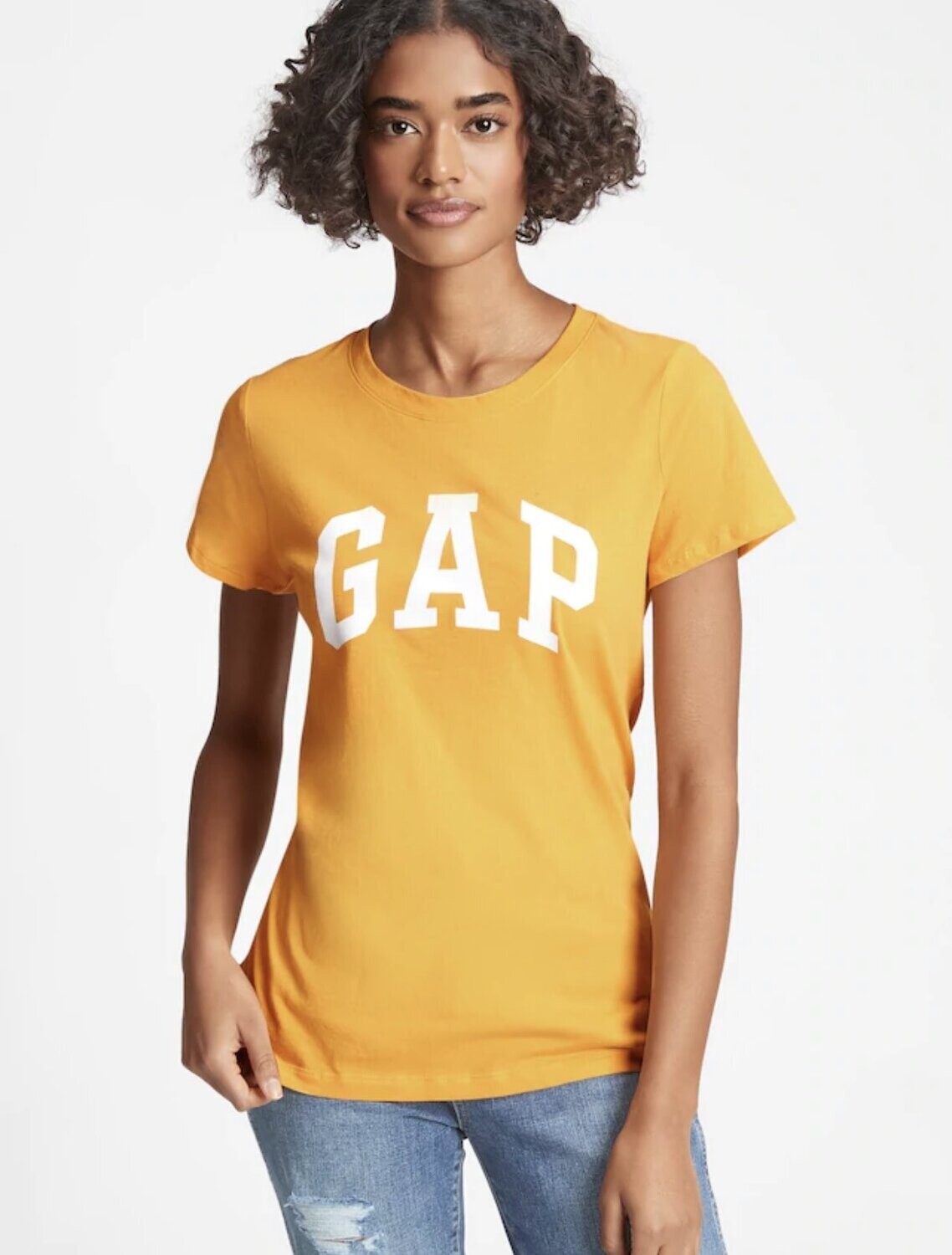 Gap Logo T-Shirt, Color: Golden Glow, Size: Small