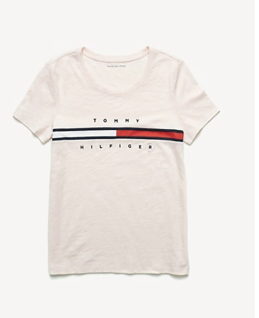Tommy Hilfiger Logo Tee Tina Relaxed Fit, Color: Pink, Size: Small