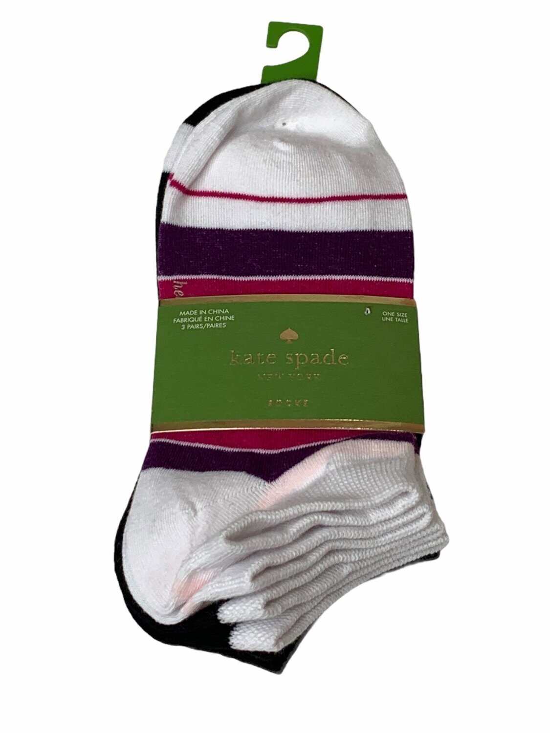 Kate Spade No-Show Socks 3-Pairs