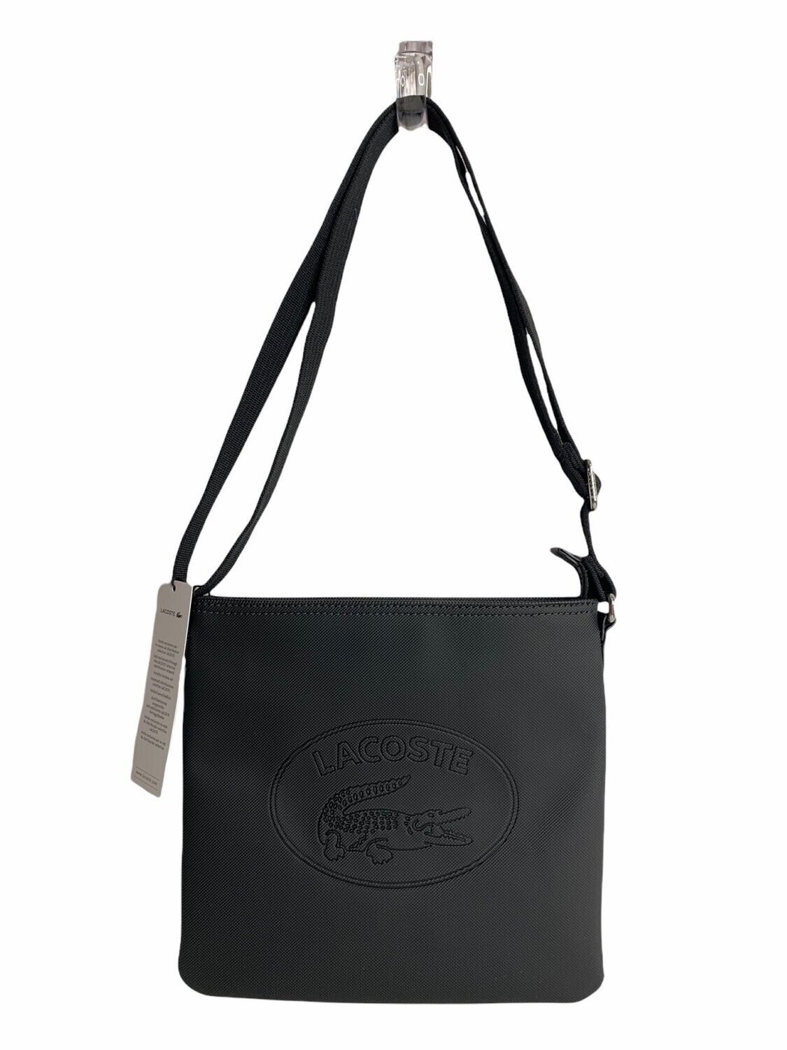 Lacoste Flat Crossover Bag, Color: Black