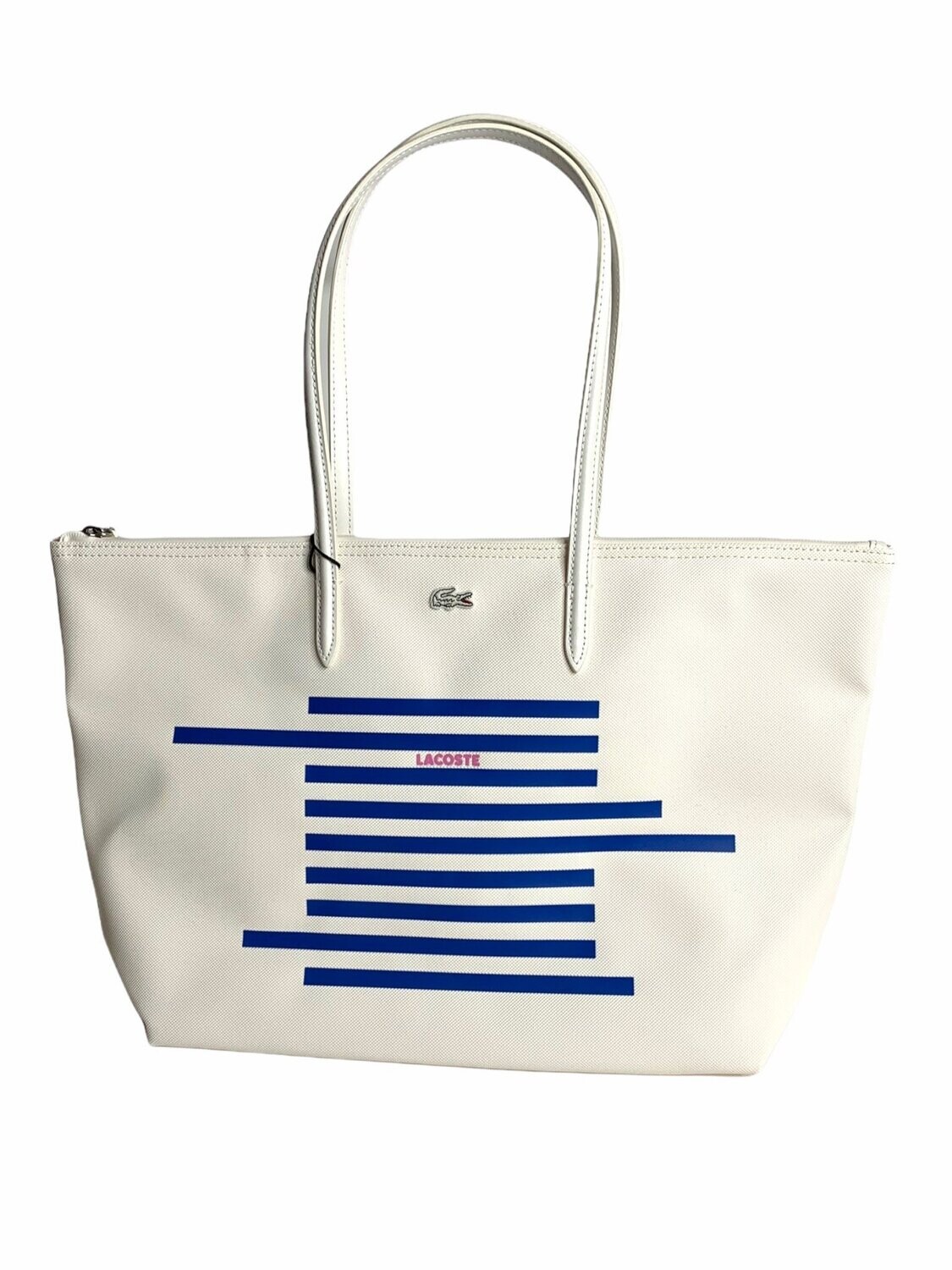 Lacoste Stripes Mariniere L Shopping Bag Polyvinyl Chloride