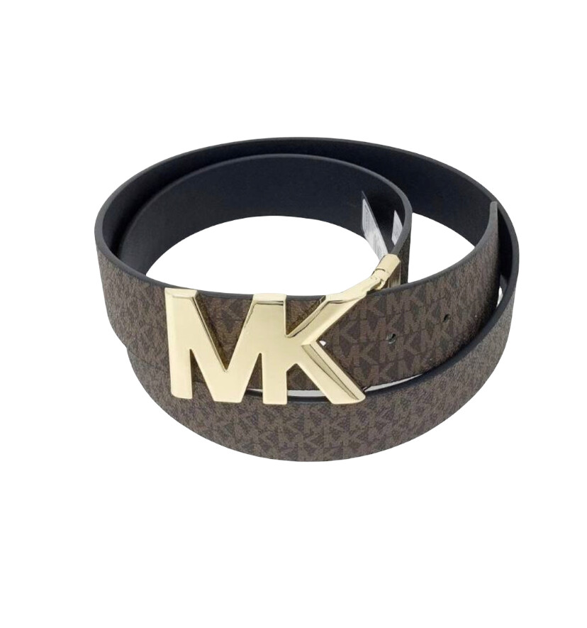 Michael Kors Twist Reversible Belt Logo Buckle Sig Leather
