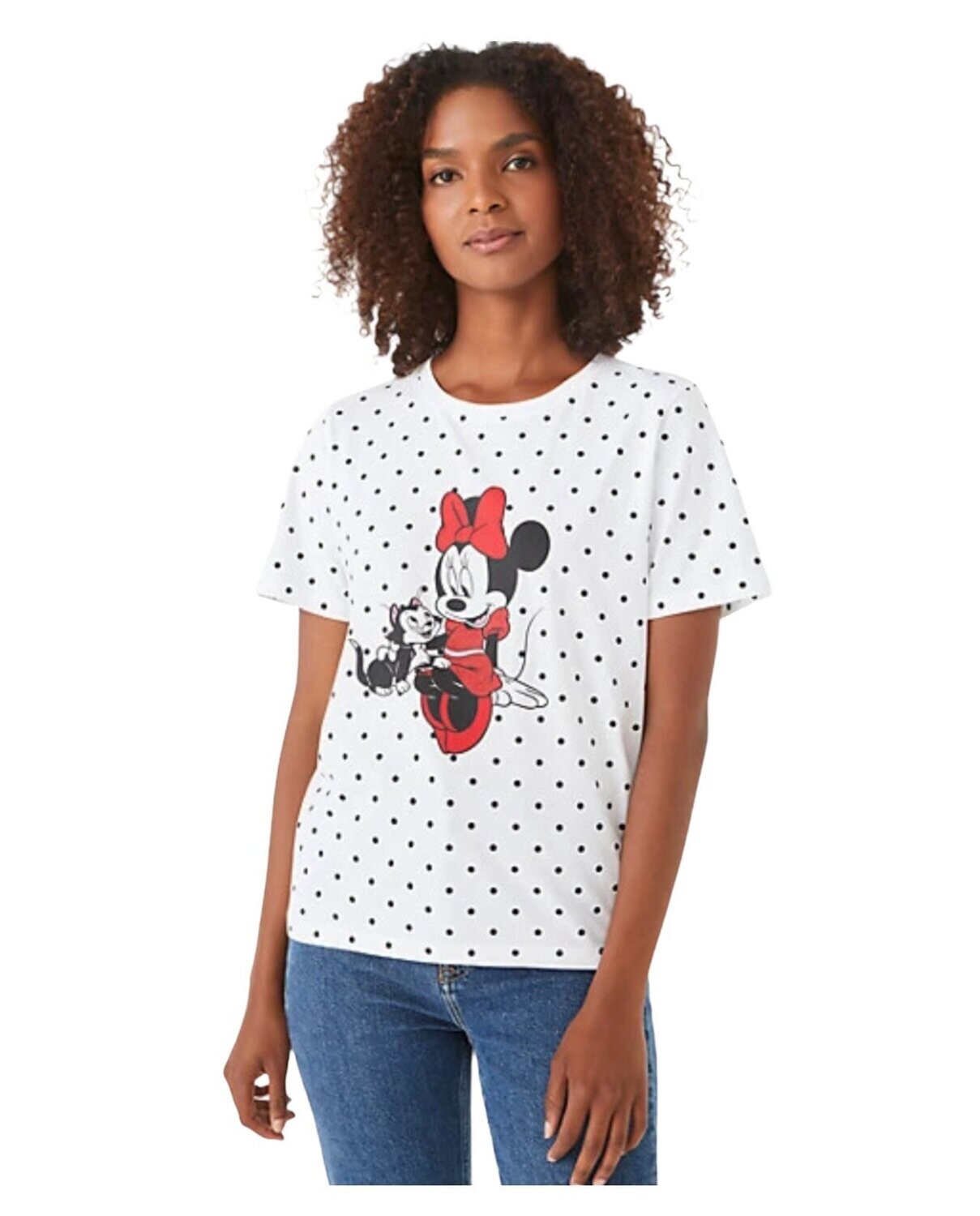 Kate Spade Disney Minnie Fig Tee, Color: Freshwater White, Size: Medium