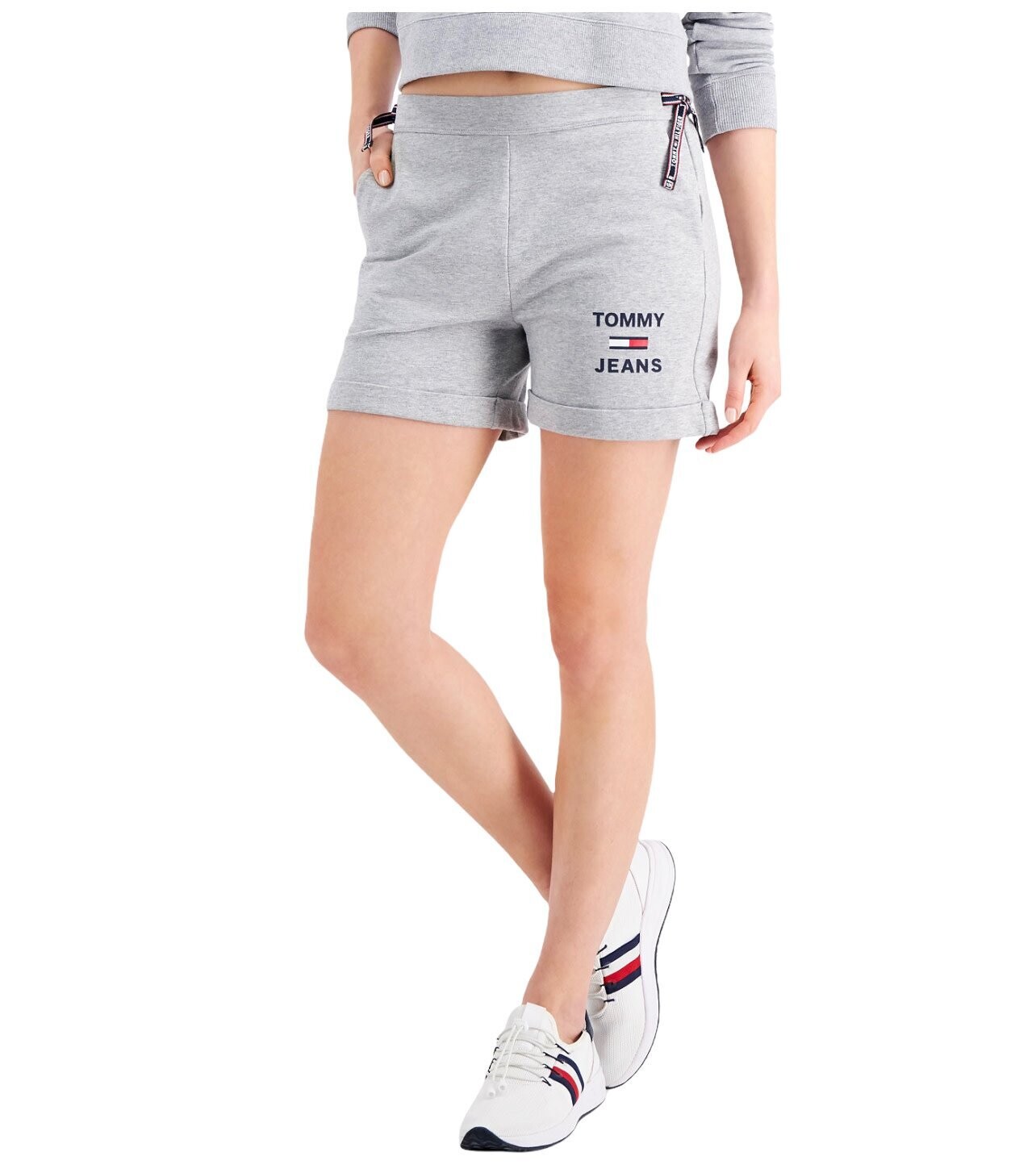 Tommy Hilfiger Tommy Jeans Knit Logo, Color: Stone Grey Heather, Size: Small