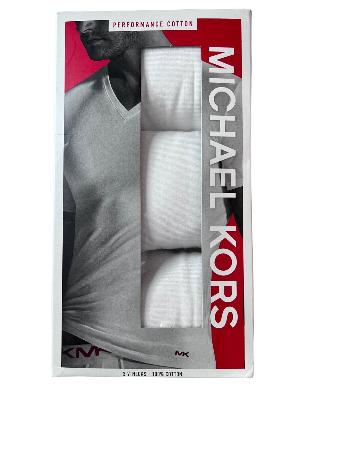 Michael Kors 3-Pack V-Neck T-Shirts 100% Cotton
