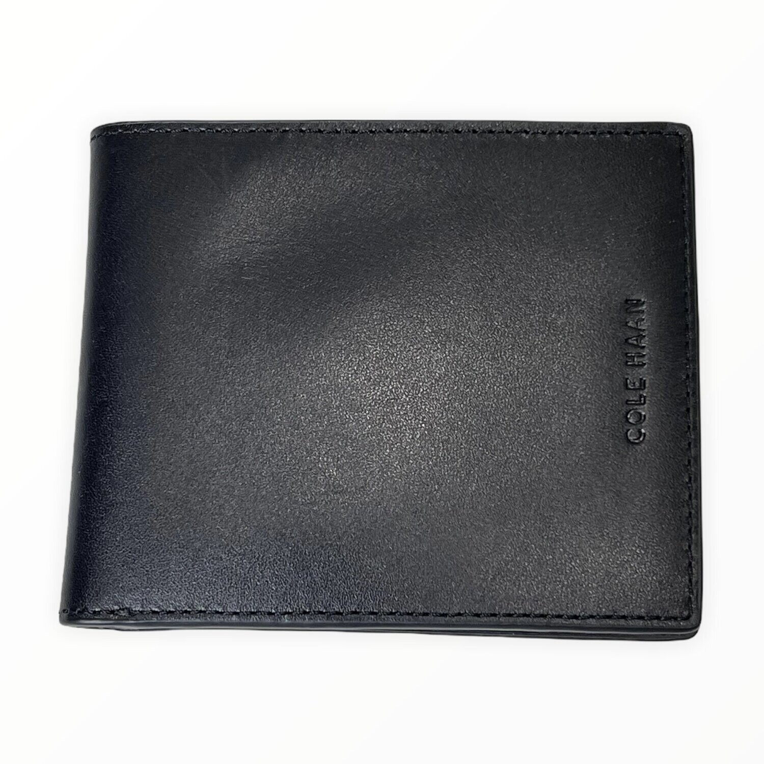 Cole Haan Leather Billfold, Color: Black