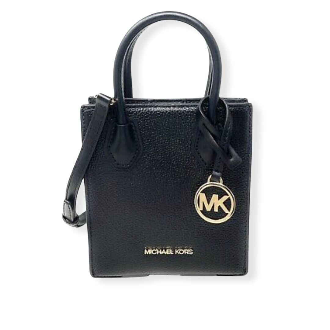 Michael Kors Mercer XS NS Shopper Crossbody, Color: Black
