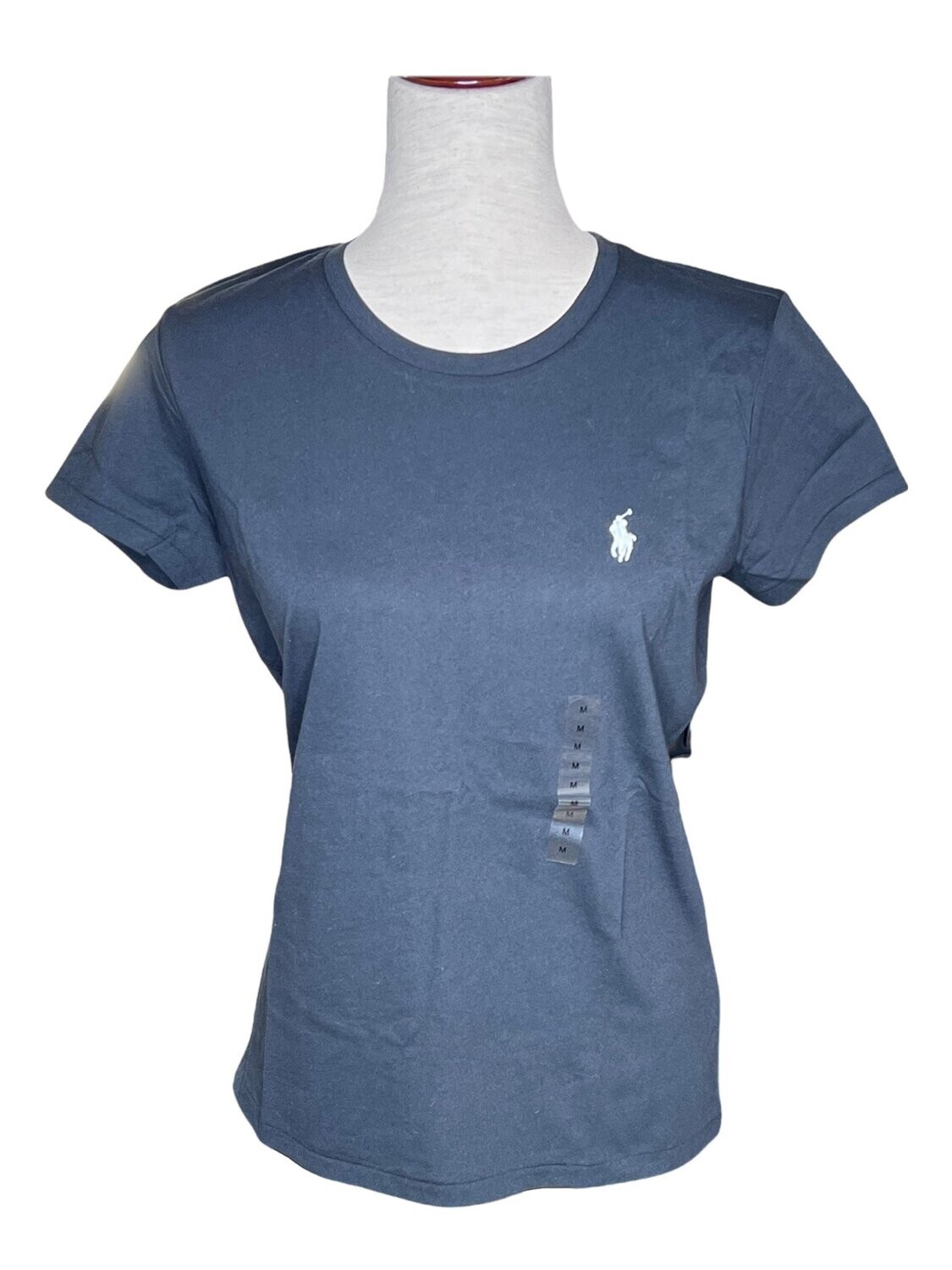 Polo Ralph Lauren Plain Crew Neck  LogoT-Shirt, Size: Small, Color: Black