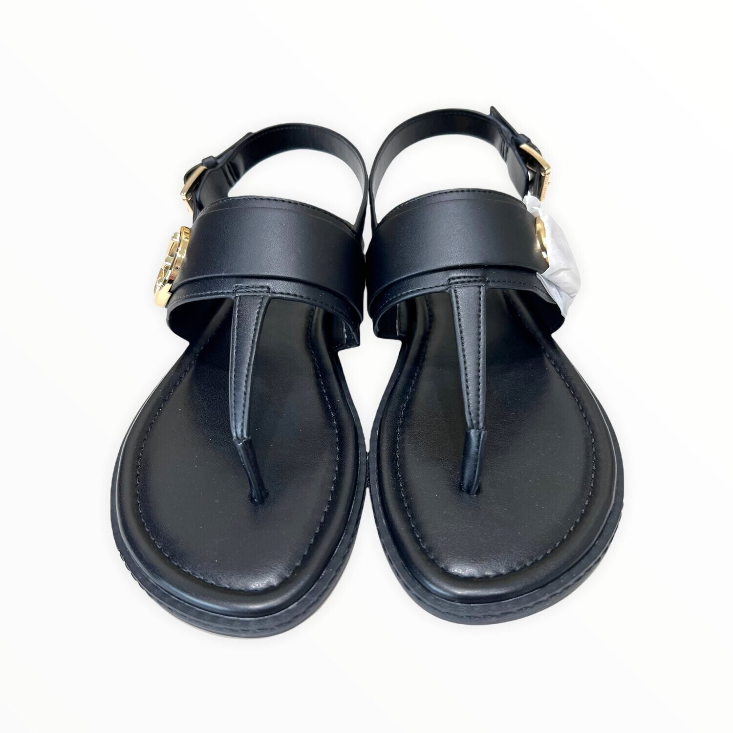 Michael Kors Carmen Thong Sandals, Color: Black, Size: 6