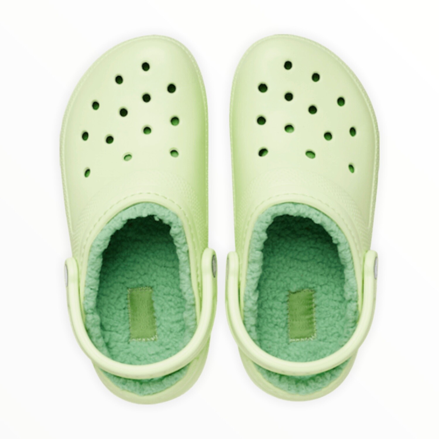 Crocs Classic Lined Clog, Color: Celery, Size: W7/M5