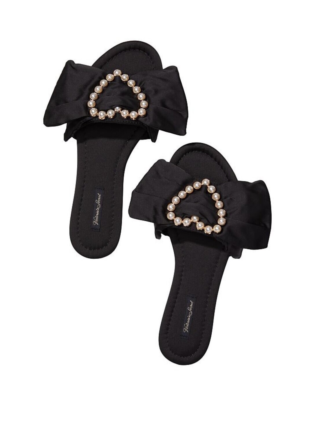 V ictoria’s Secret Embellished Satin Bow Slide