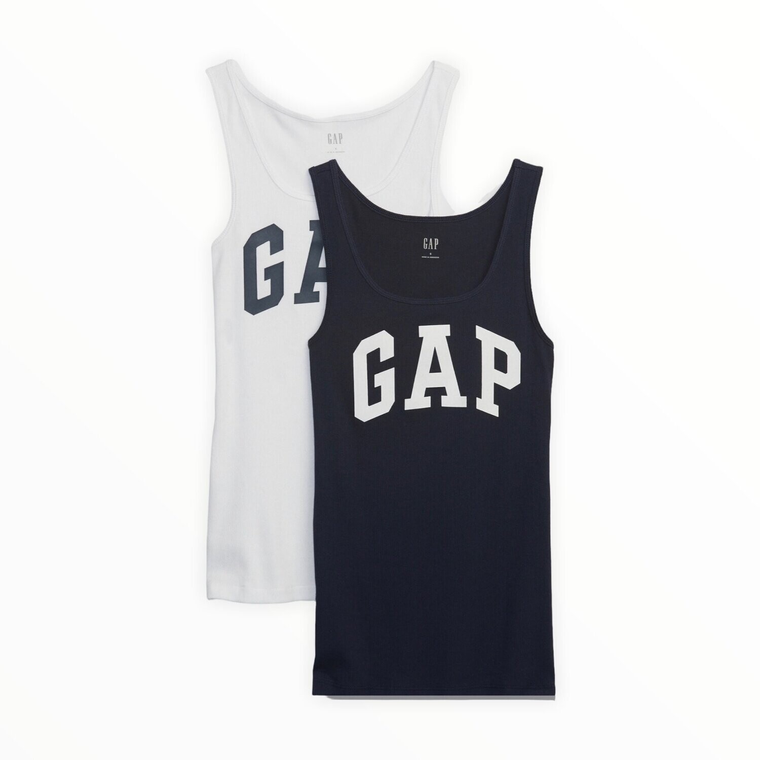Gap Ribbed Logo Tank Top (2-Pack)