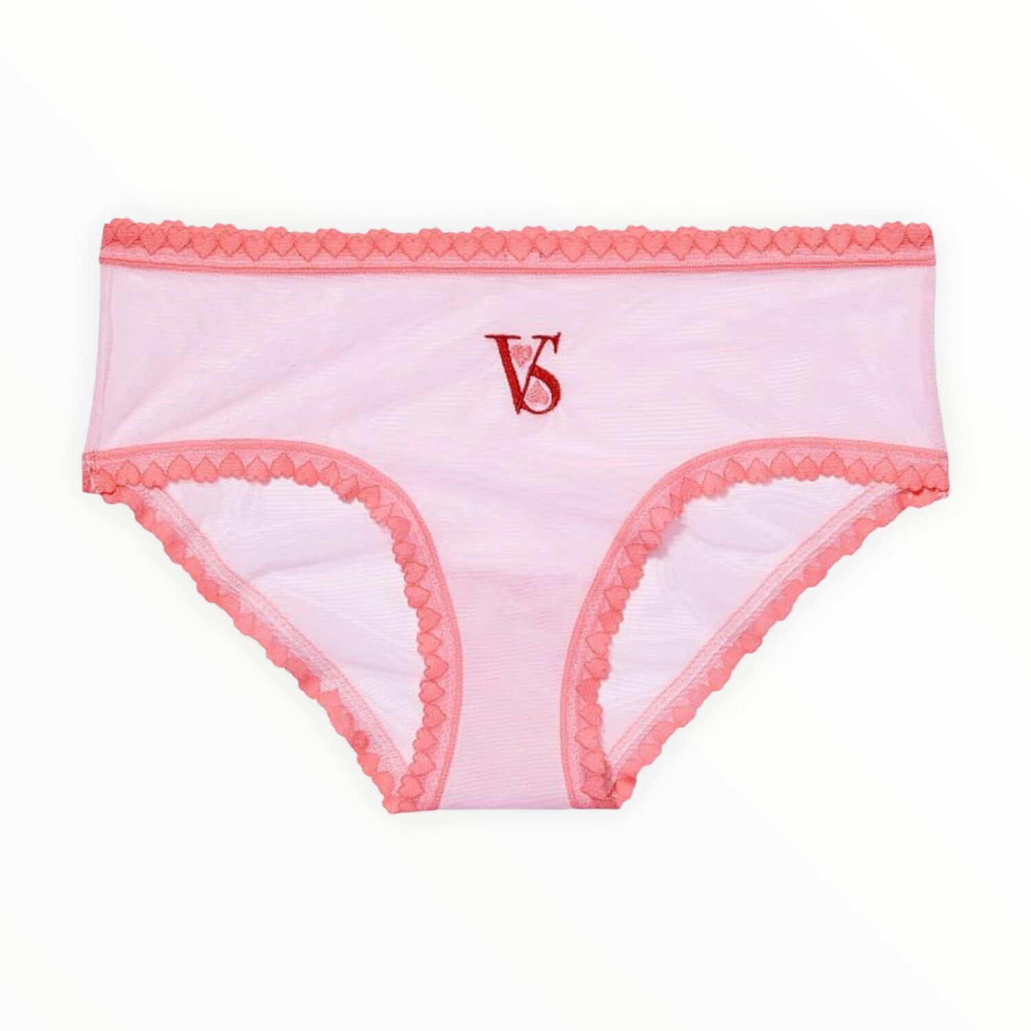 Victoria’s Secret Mesh &amp; Heart Trim Hiphugger Panty