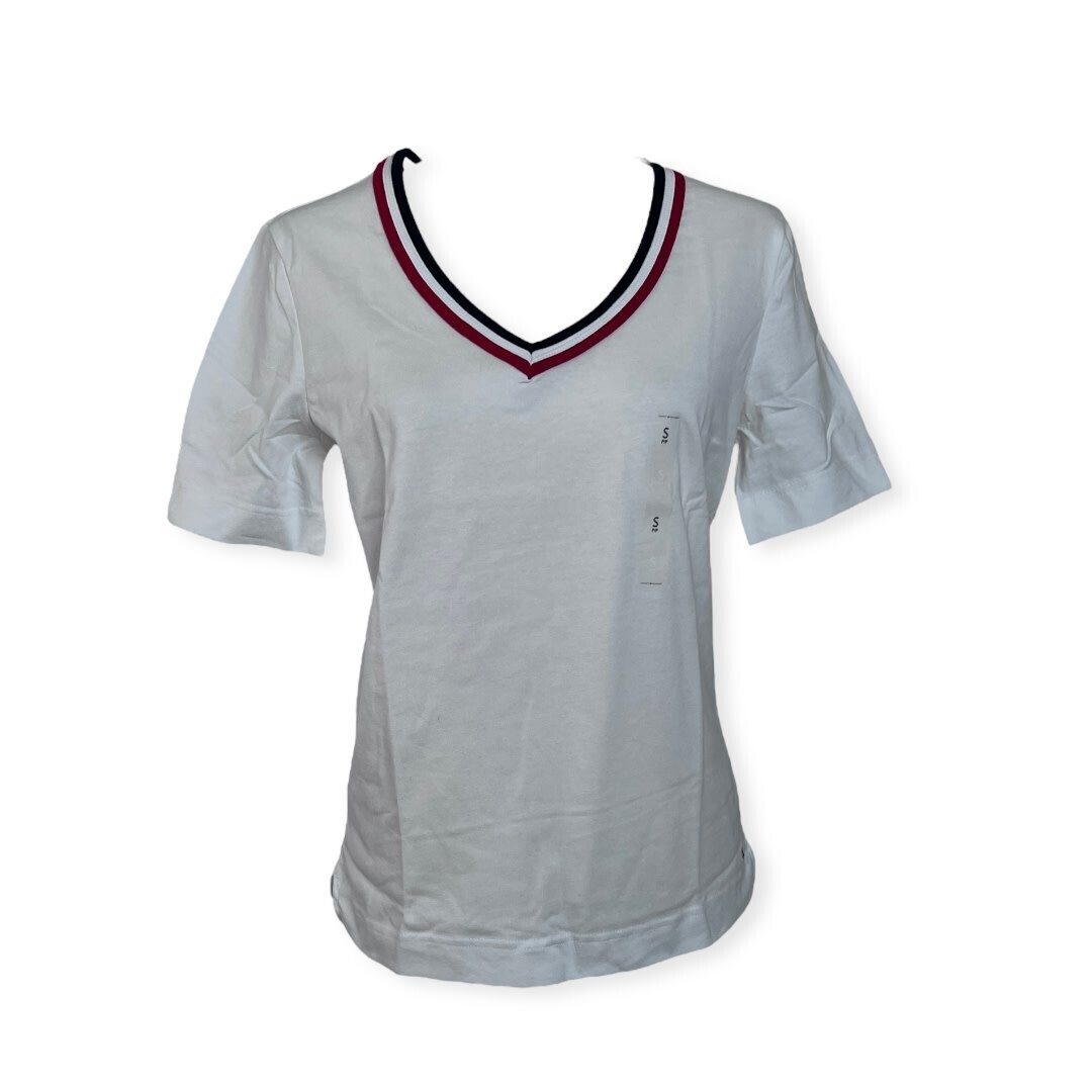 Tommy Hilfiger Essential V-Neck T-Shirt, Color: White, Size: Small