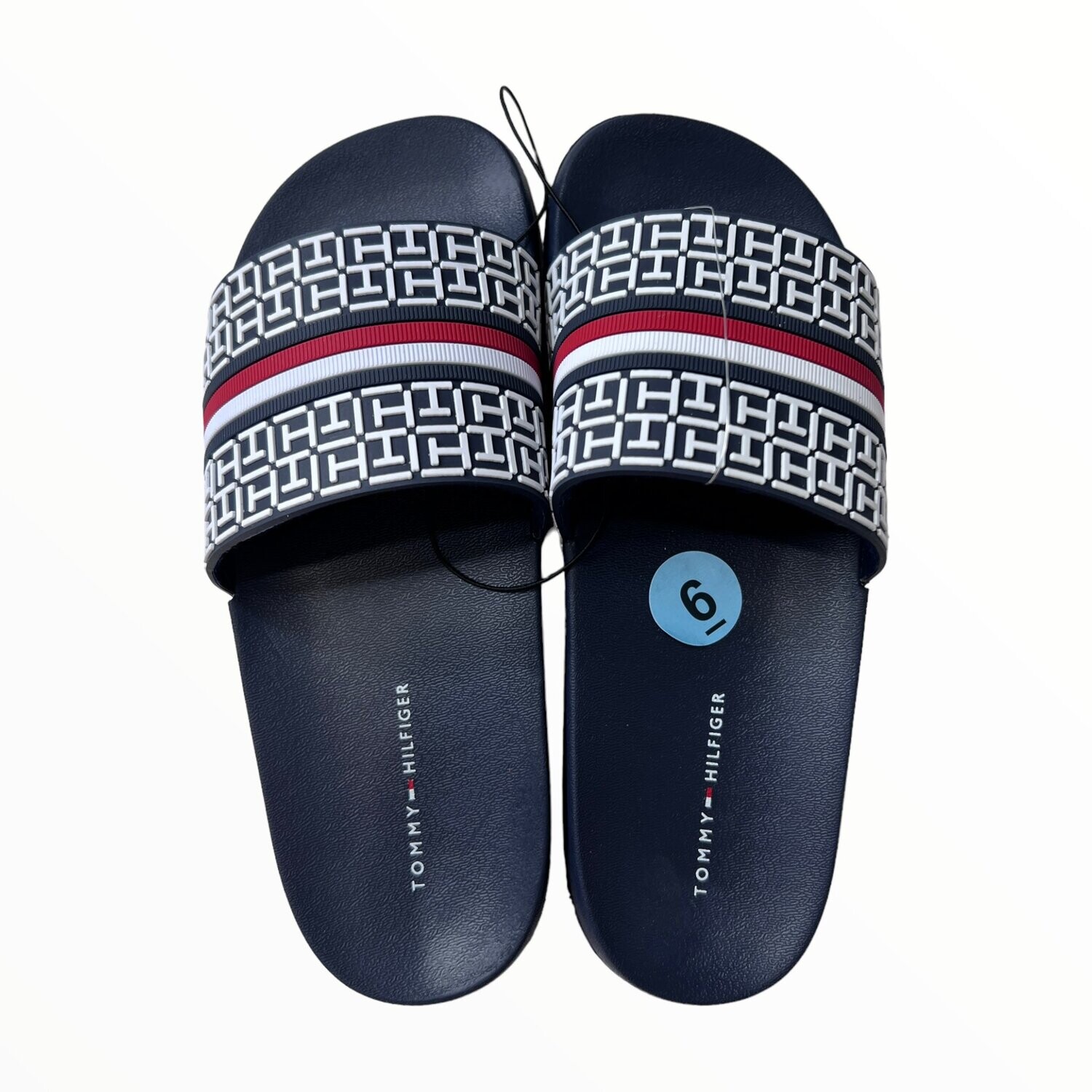 Tommy Hilfiger Slides, Color: Navy, Size: 6