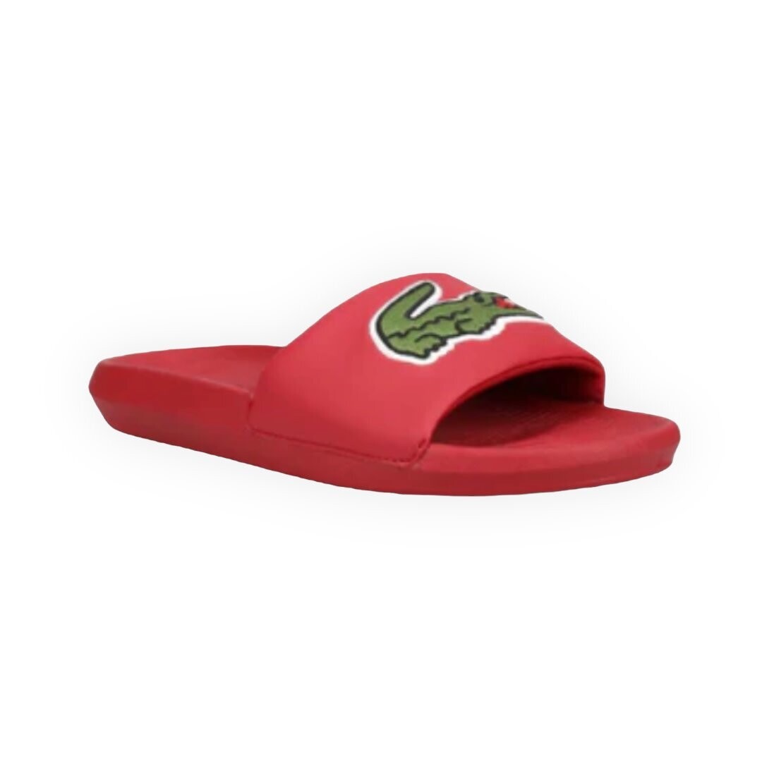Lacoste Croco Slides 319 Synthetic, Color: Red, Size: 9