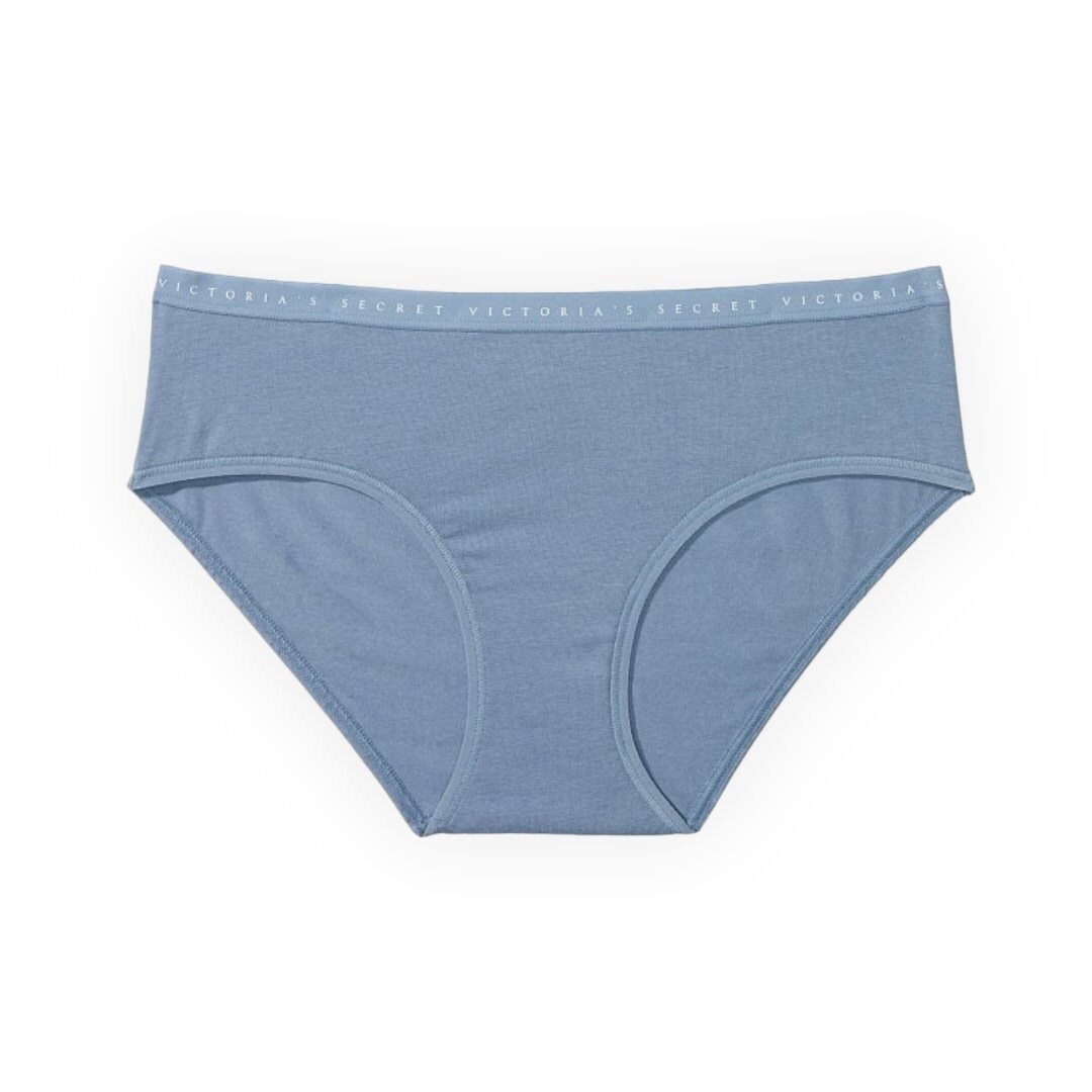 Victoria’s Secret Panty Stretch Cotton Hiphugger Panty, Color: Denim, Size: Small