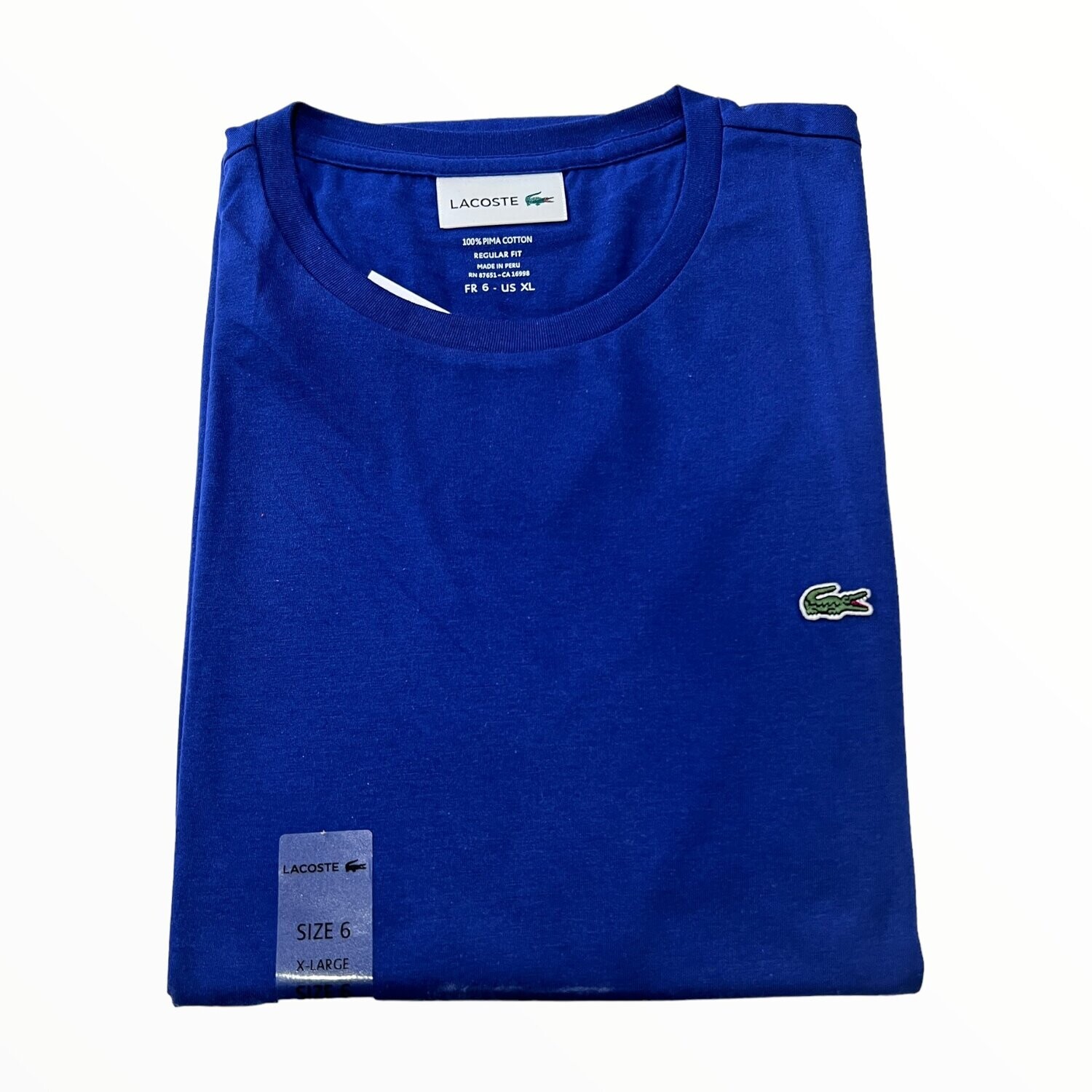 Lacoste Men’s Crew Neck Shirts Regular Fit 100% Pima Cotton