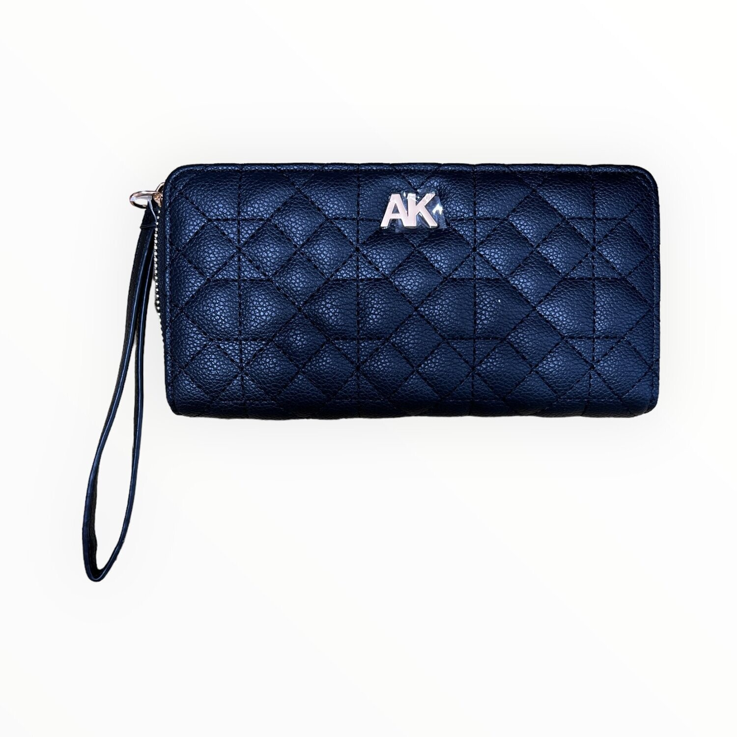 Anne Klein Long Wallet Leather Quilted Zip All Around