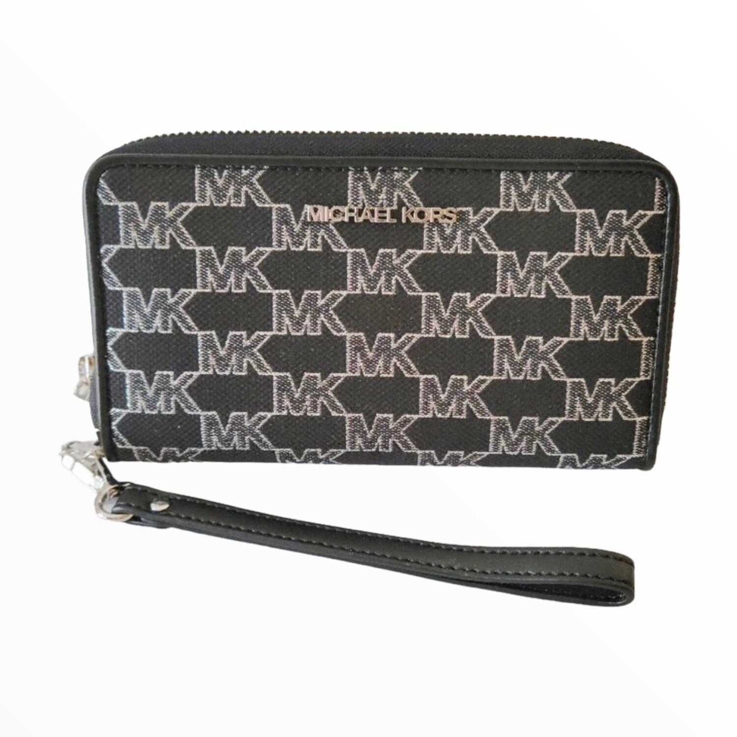 Michael Kors Jet Set Travel Large Flat Multi Function Phone Case &amp; Wallet  with Zip
