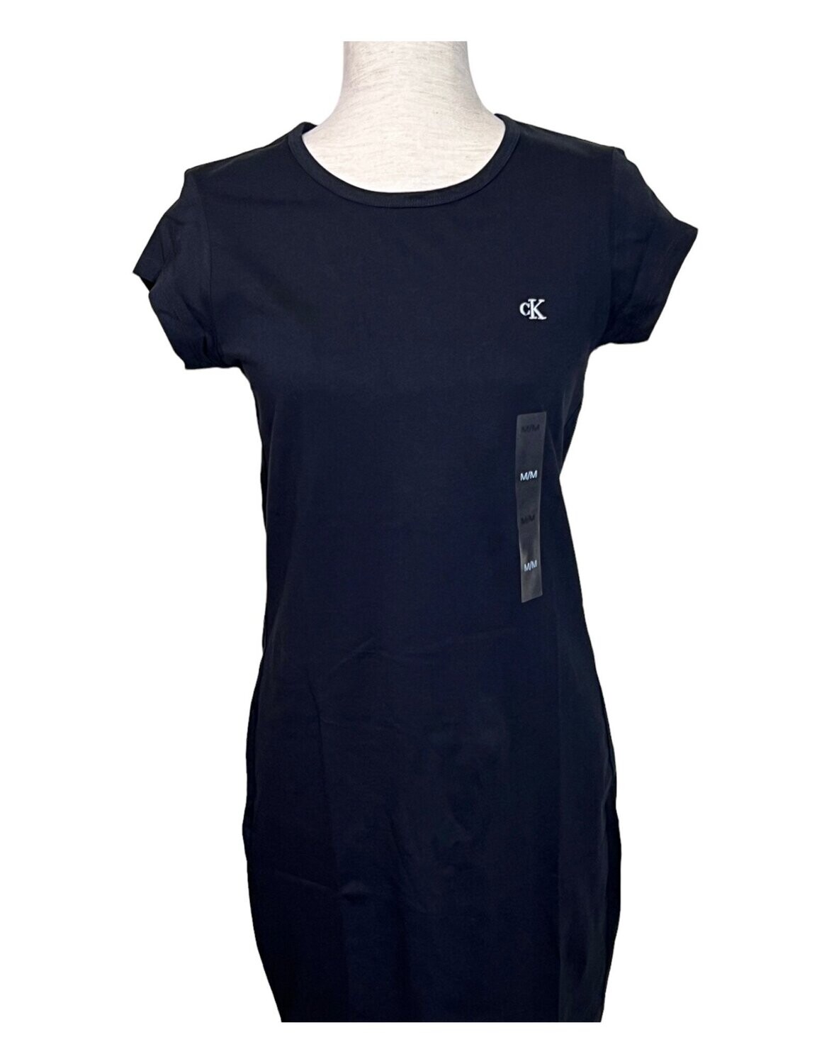 Calvin Klein Baby Tee  Dress, Color: Black, Size: X-Small