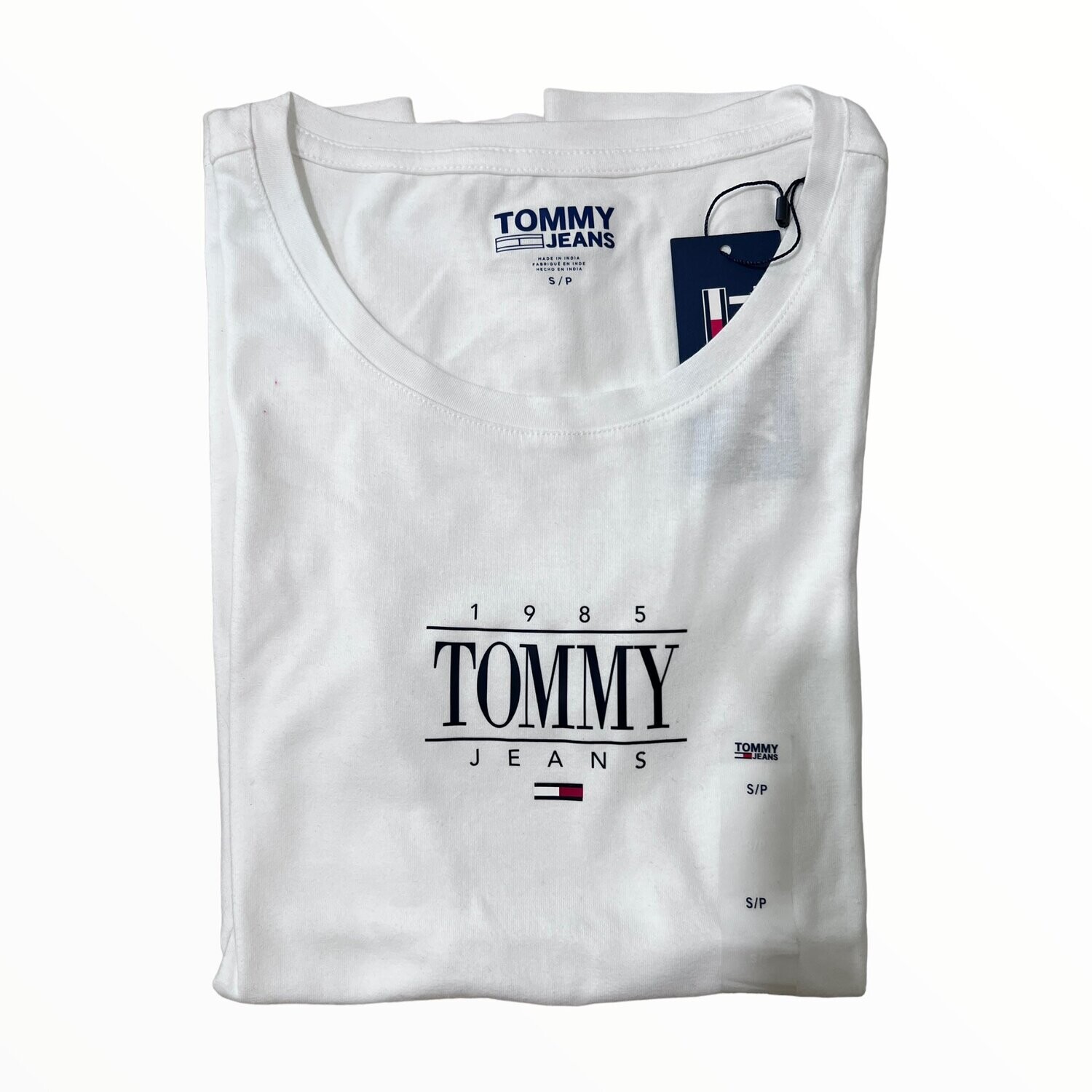 Tommy Hilfiger TJ Skinny Tees, Color: White, Size: Small