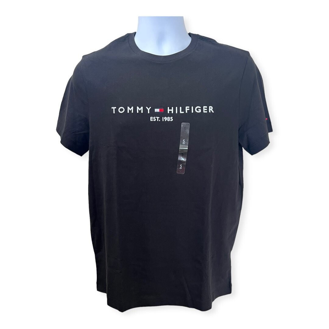 Tommy Hilfiger Corporate Logo T-Shirt, Color: Black, Size: Small