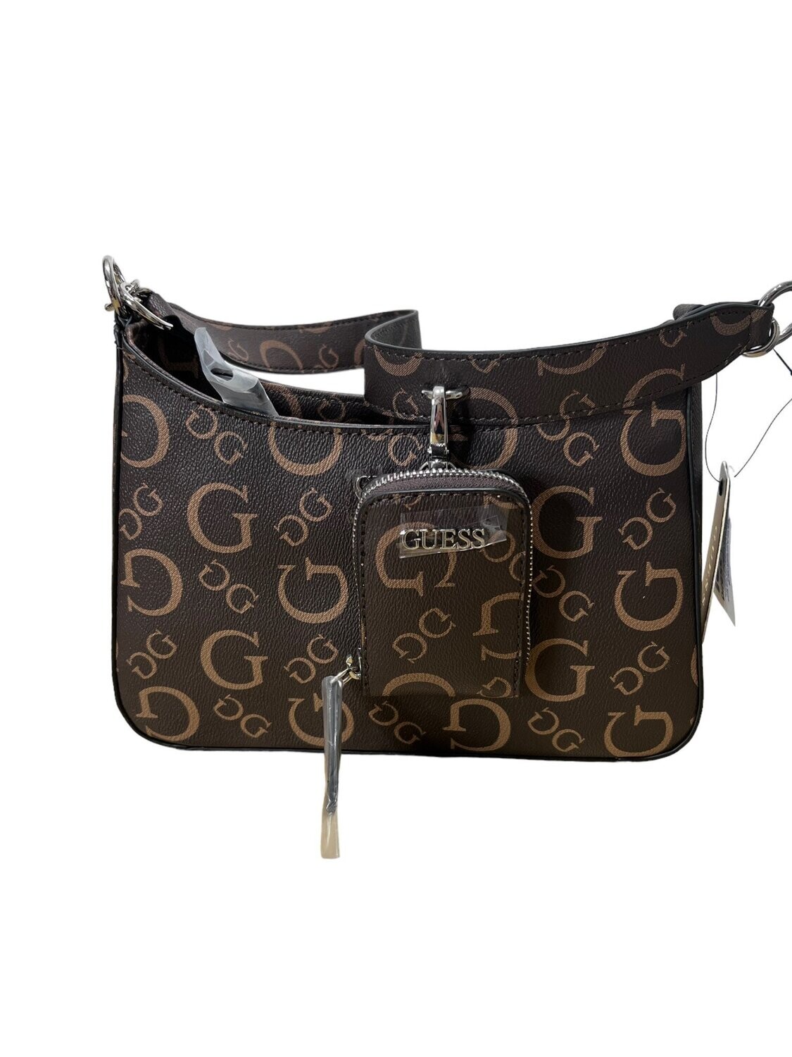 Guess Shoulder Bag Leather with Attached Coin Purse