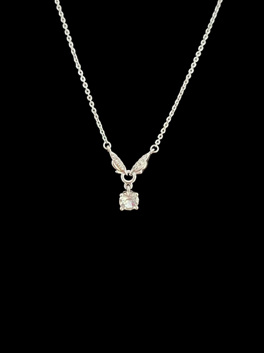 Necklace Austria Crystal Silver Plated