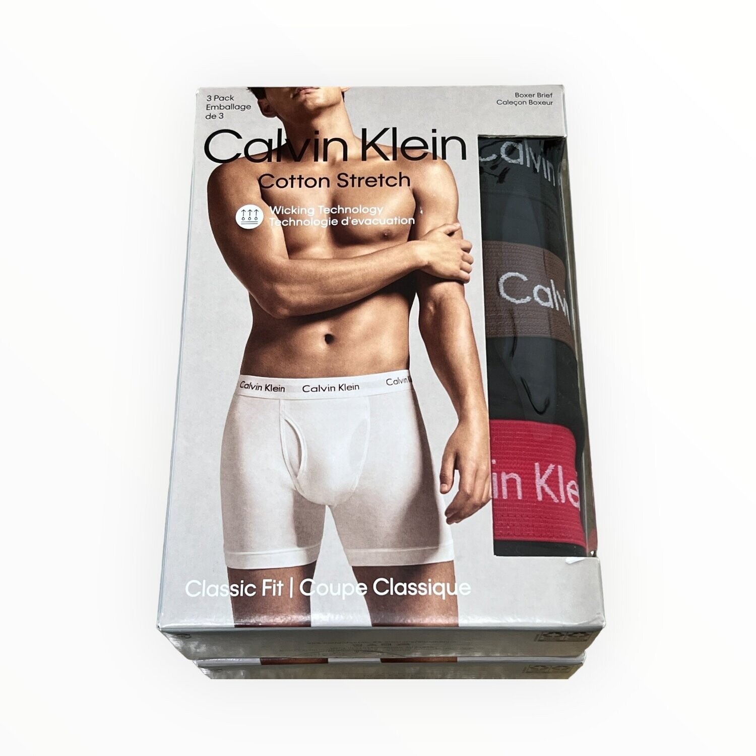 Calvin Klein 3-Pack Cotton Stretch Boxer Briefs, Color: Multi, Size: Small