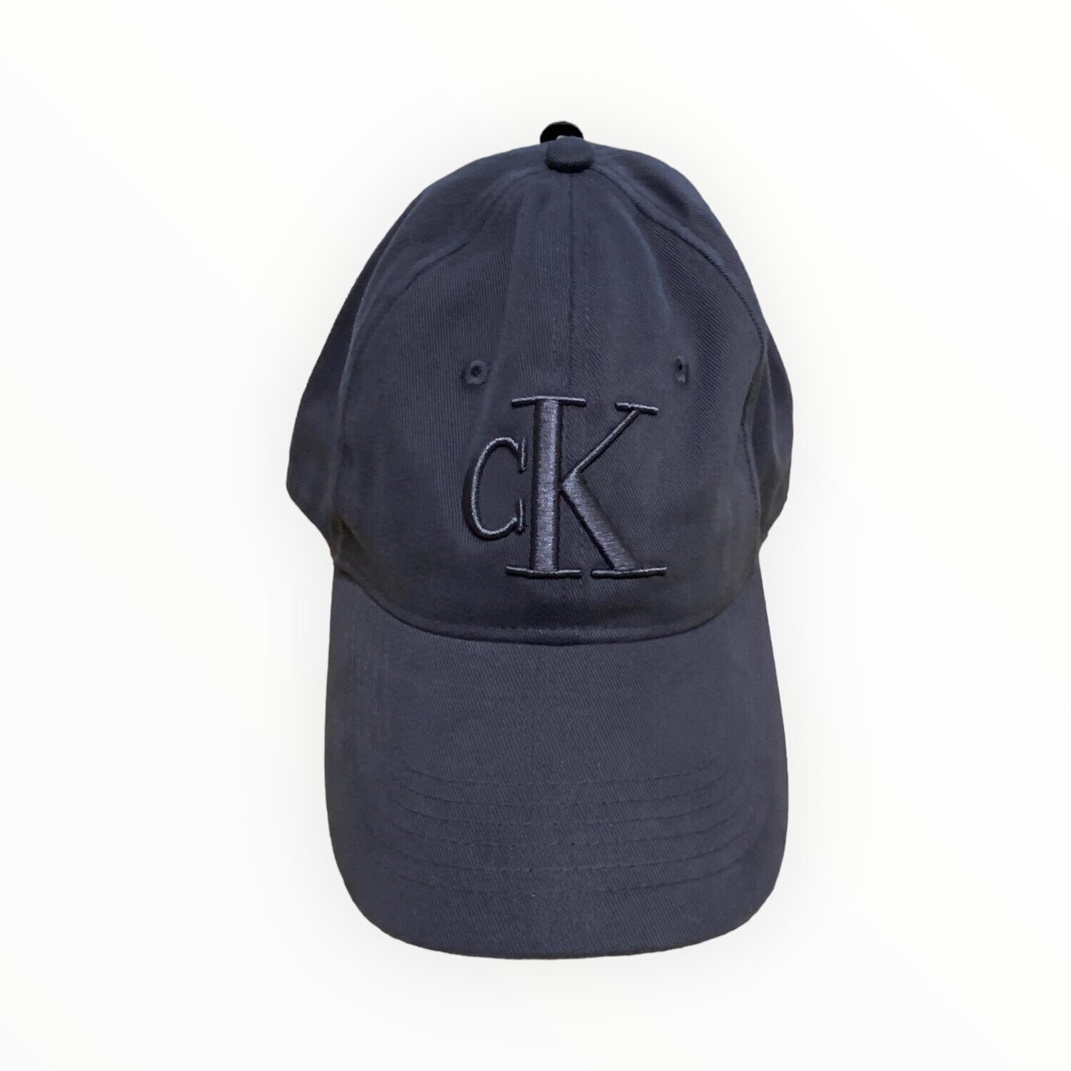 Calvin Klein Embroidered Logo Cap Adjustable Back, Color: Forged Iron