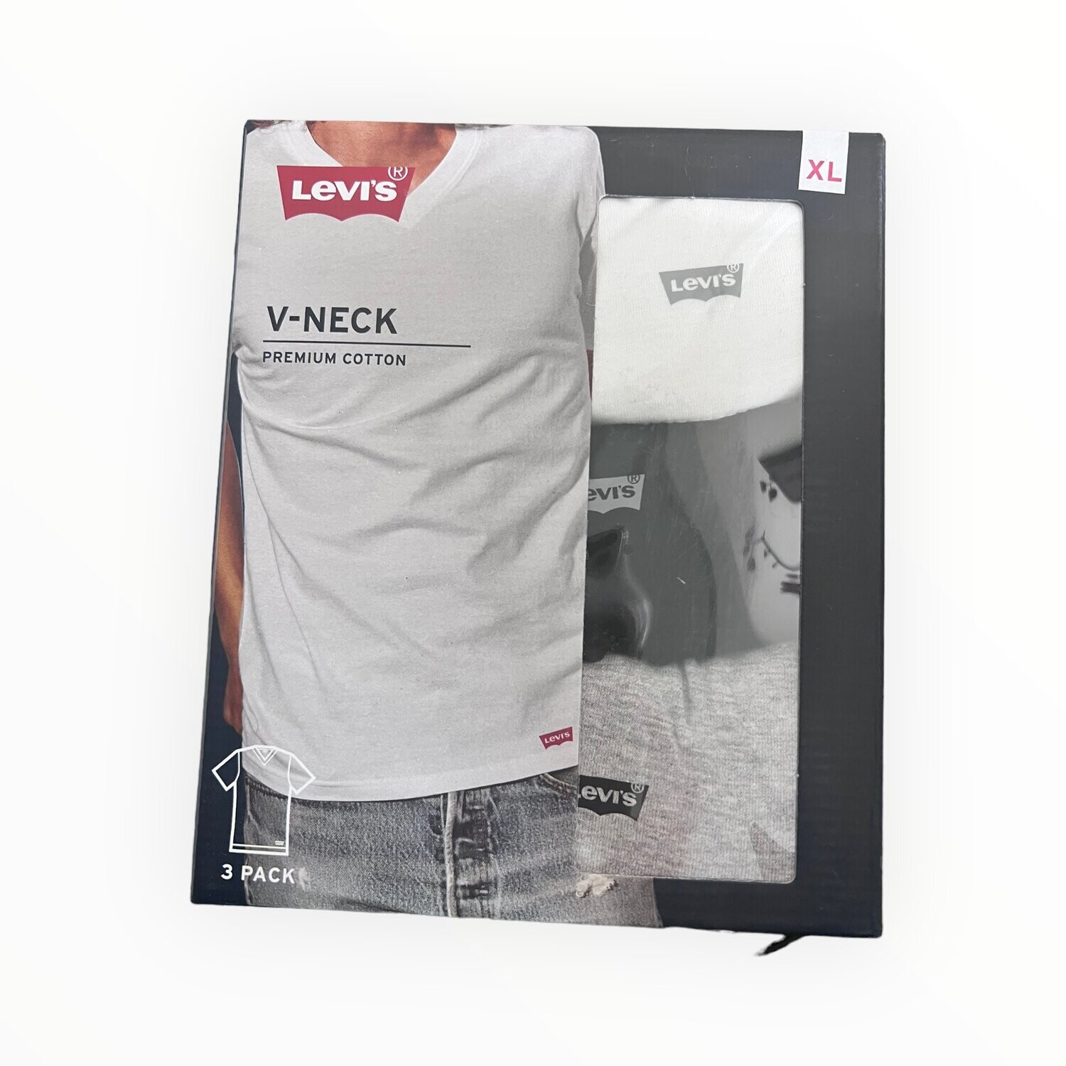 Levi’s 3-Pack V-Neck T-Shirt Premium Cotton