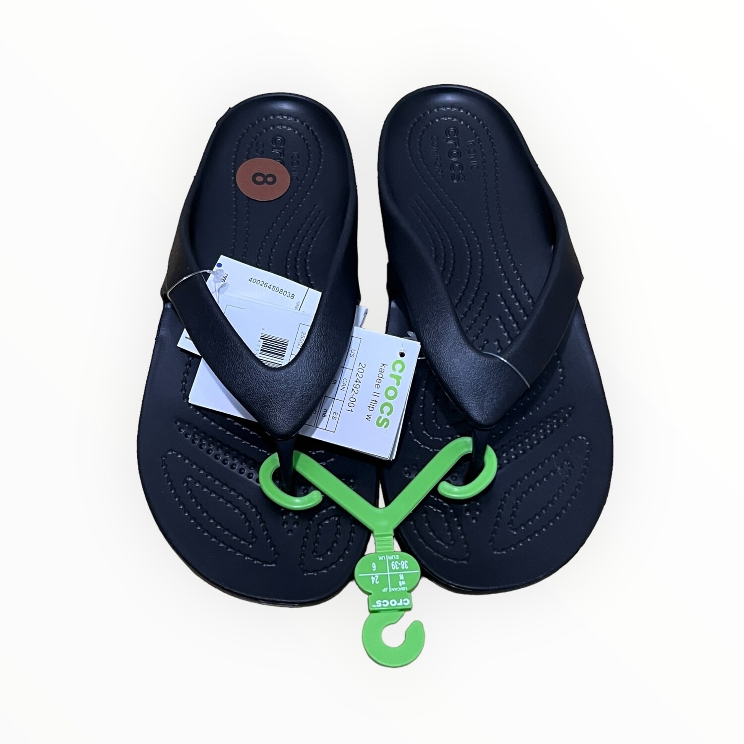 Crocs Kadee II Flip Flop, Color: Black, Size: 8