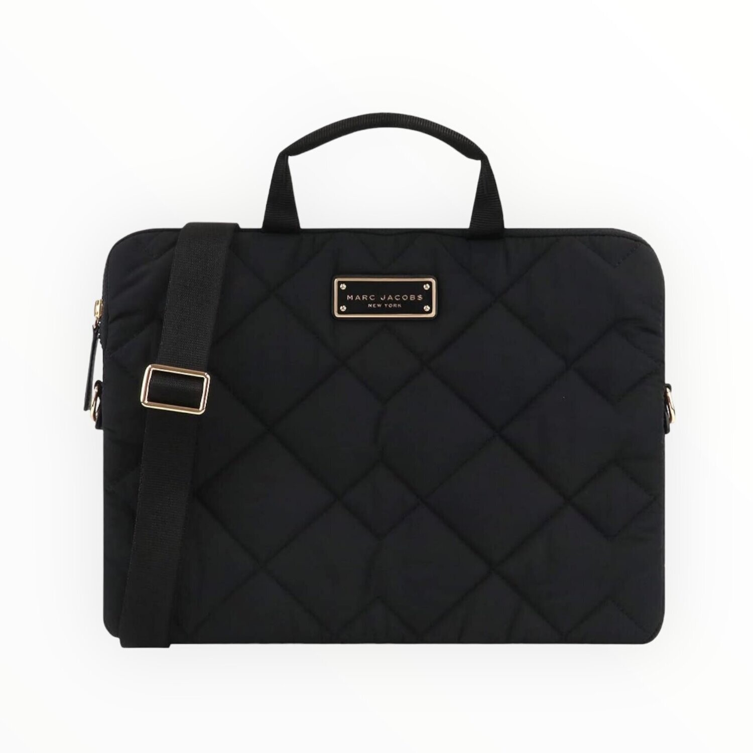 Marc Jacobs Laptop Sleeve with Handle &amp; Strap Shoulder Bag 2-Way  Nylon with Zipper