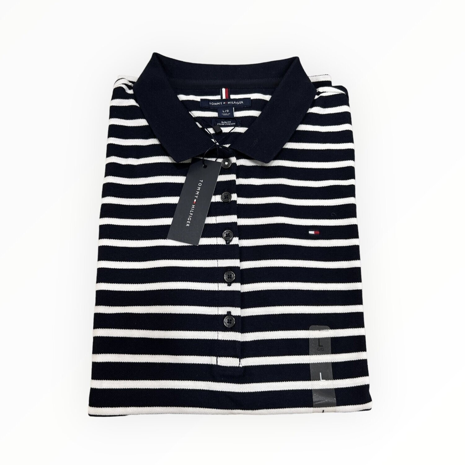Tommy Hilfiger Heritage Striped Polo Shirt Short Sleeves 