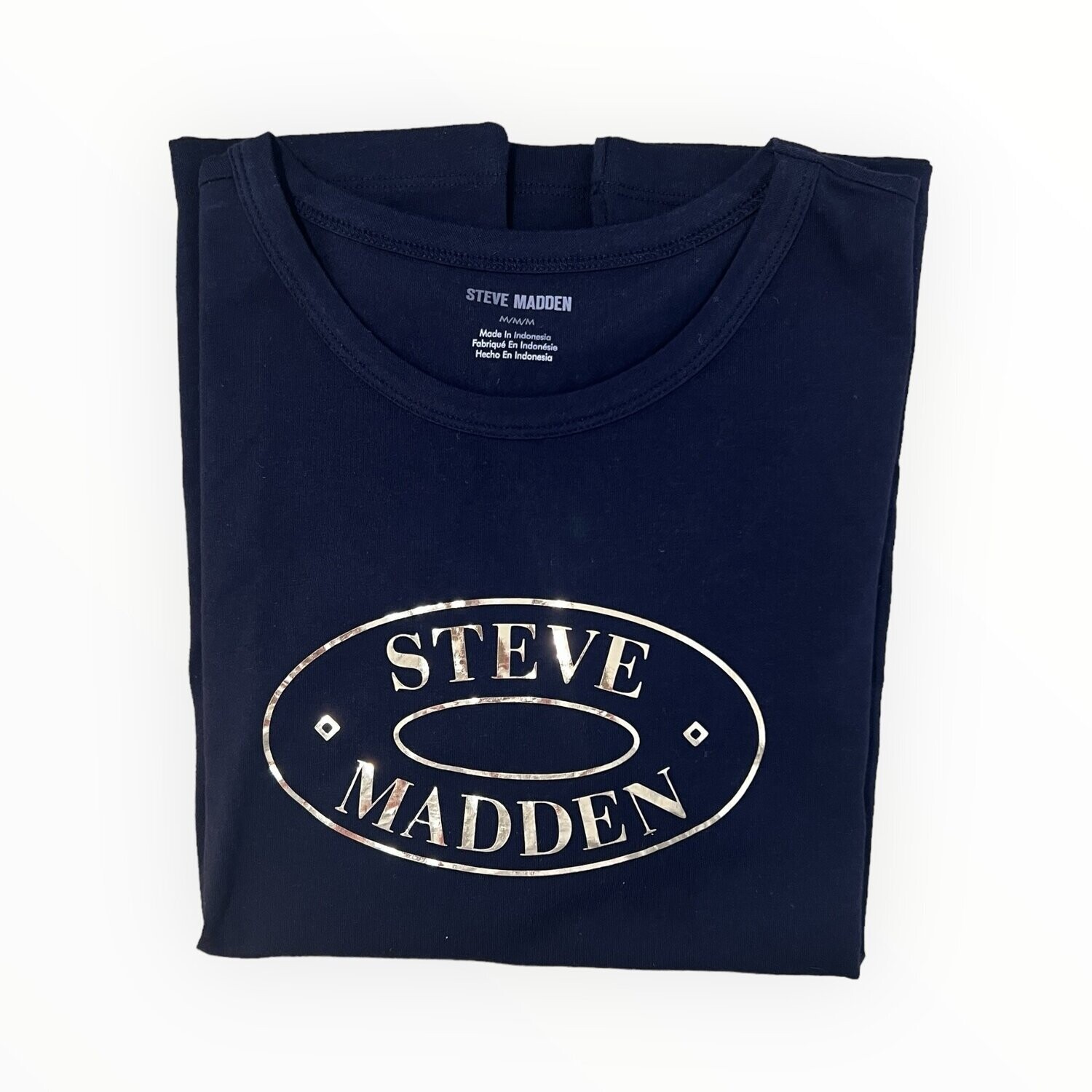 Steve Madden Logo Tee, Color: Black, Size: Medium