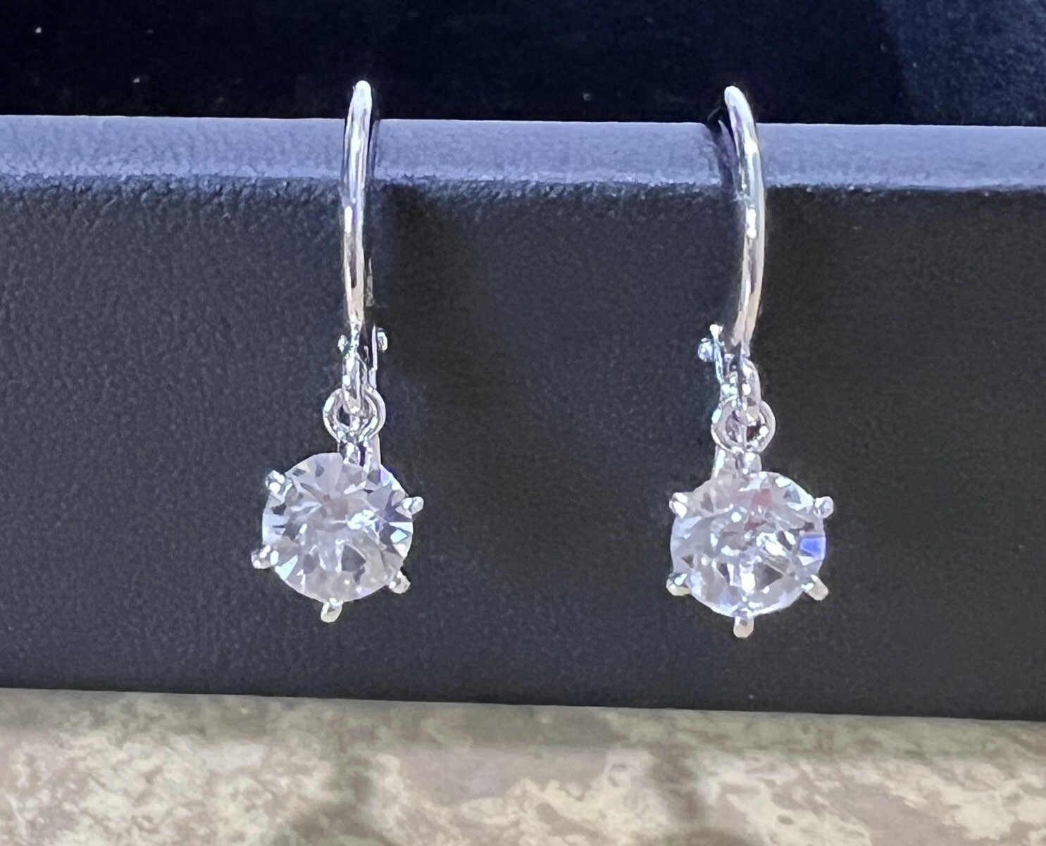 Earring S925 Silver 18K Gold Plated Moissanite Stone