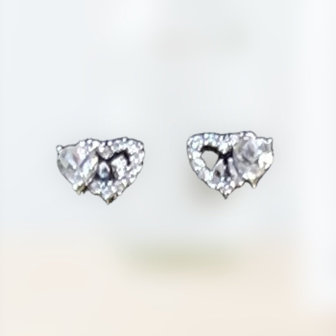 Earring S925 Silver 18K Gold Plated Moissanite Stone