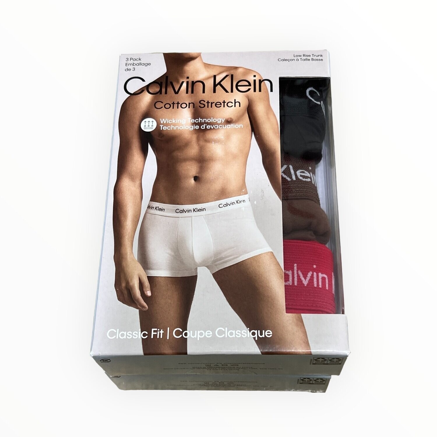 Calvin Klein 3-Pack Cotton Stretch Low Rise Trunk