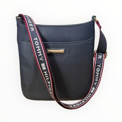 Tommy Hilfiger Crossbody Leather Top Zip Front Compartment 