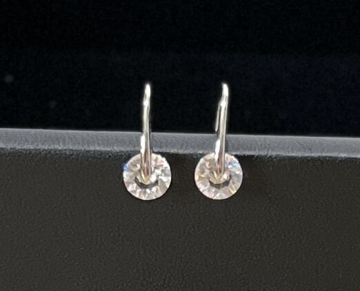 Earring S925 Silver 18K Gold Plated Moissanite Stone