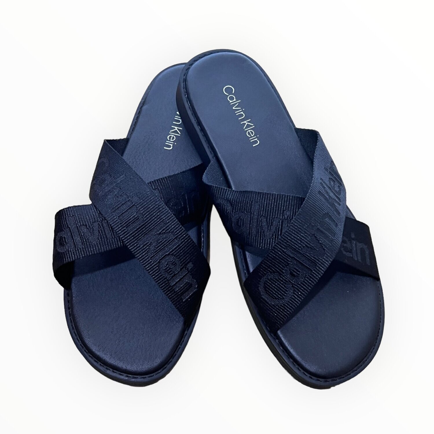 Calvin Klein Evano Slide, Color: Black, Size: 8
