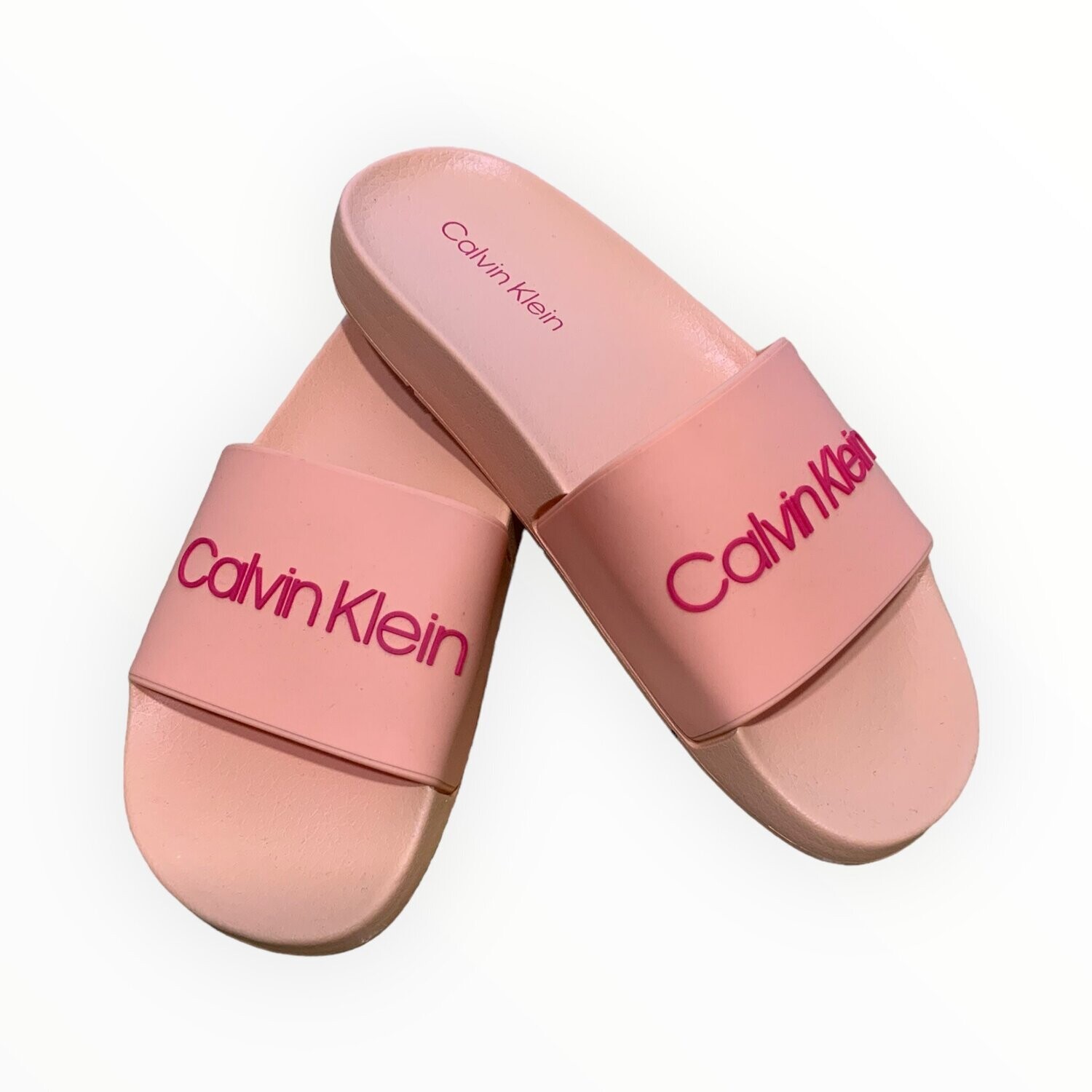 Calvin Klein Andies Pool Slide, Color: Orange, Size: 8