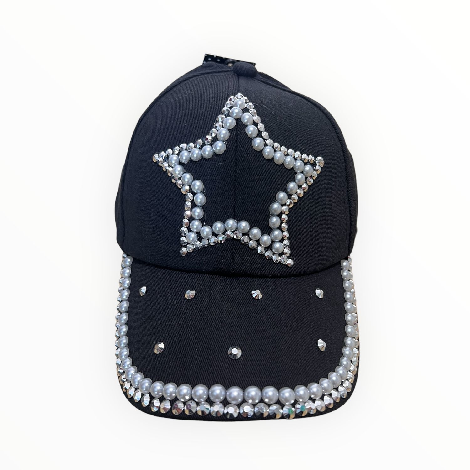 Olivia &amp; Kate NY Cap with Pearl Ornaments