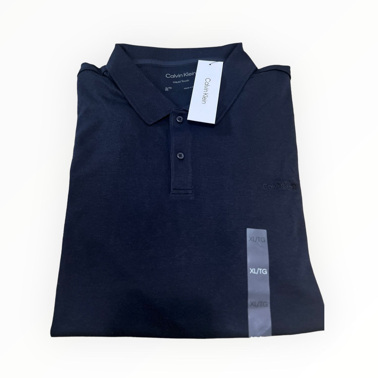 Calvin Klein Polo Shirt Solid Liquid Touch
