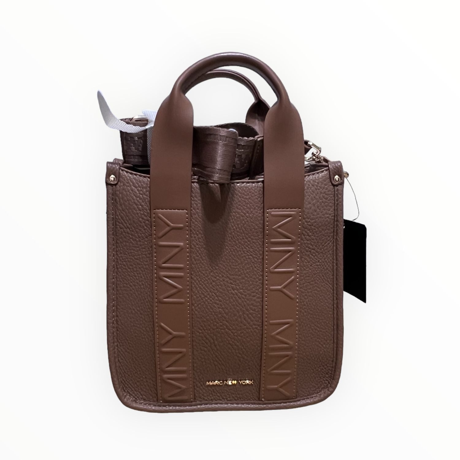 Marc New York Handbag with Removable Wide Crossbody Strap, Color: Cognac