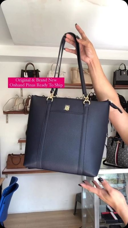 Tommy Hilfiger Tote Leather with Zip