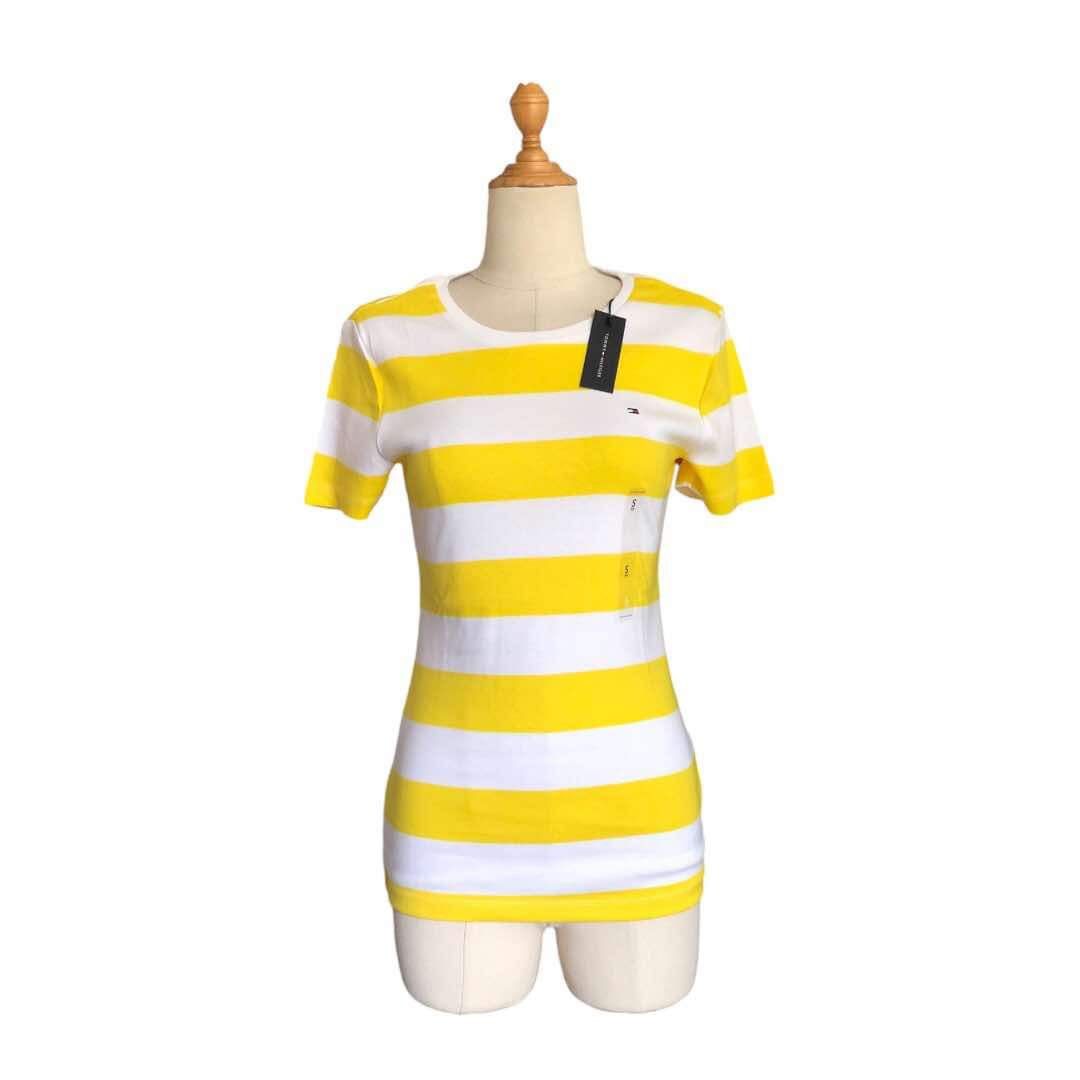 Tommy Hilfiger Striped Tee Crew Neck