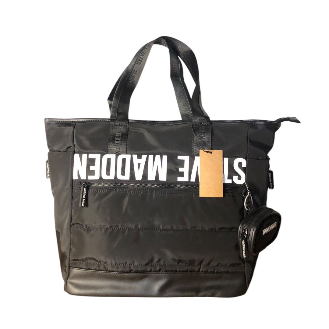 Steve Madden Tote Handbag Detachable Strap Nylon With Zipped Coinpurse