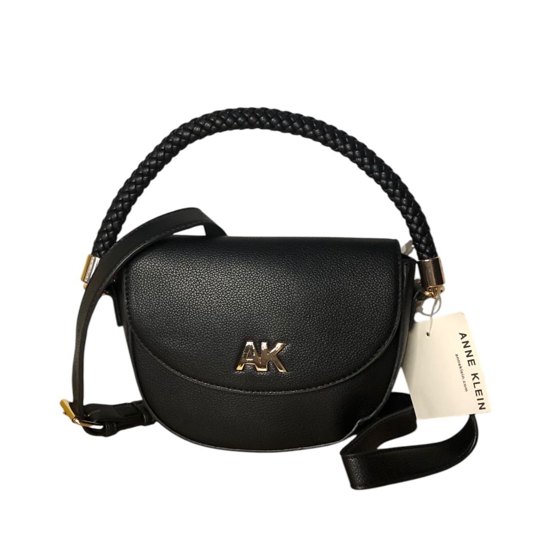 Anne Klein Flap Braided Handle Hobo with Detachable Crossbody Strap